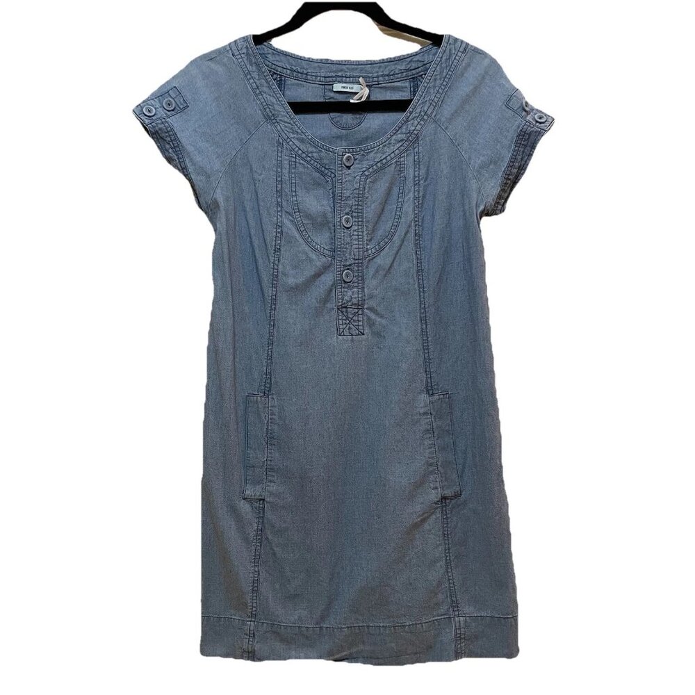 KIMCHI BLUE Blue Denim Lightweight Short Sleeve Dress Sz M